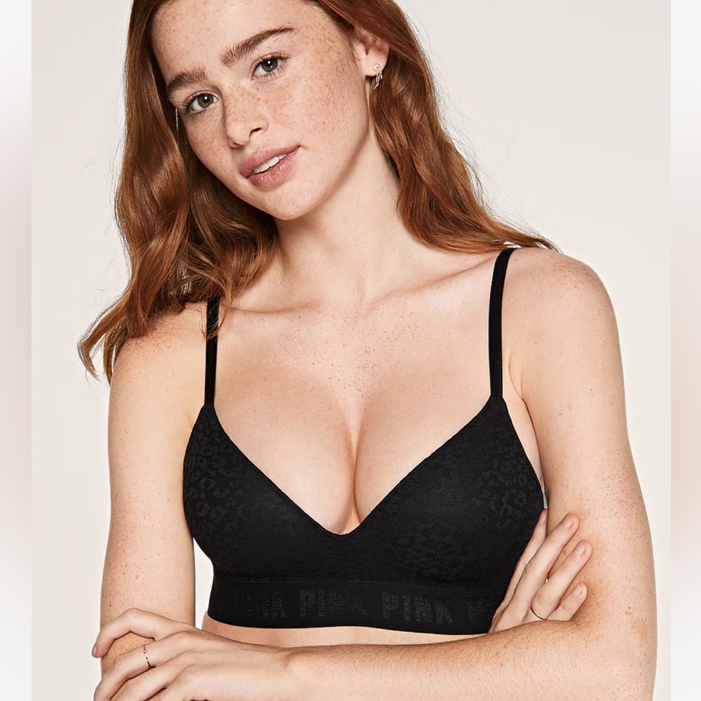 PINK! Brand wireless bra- lightly worn